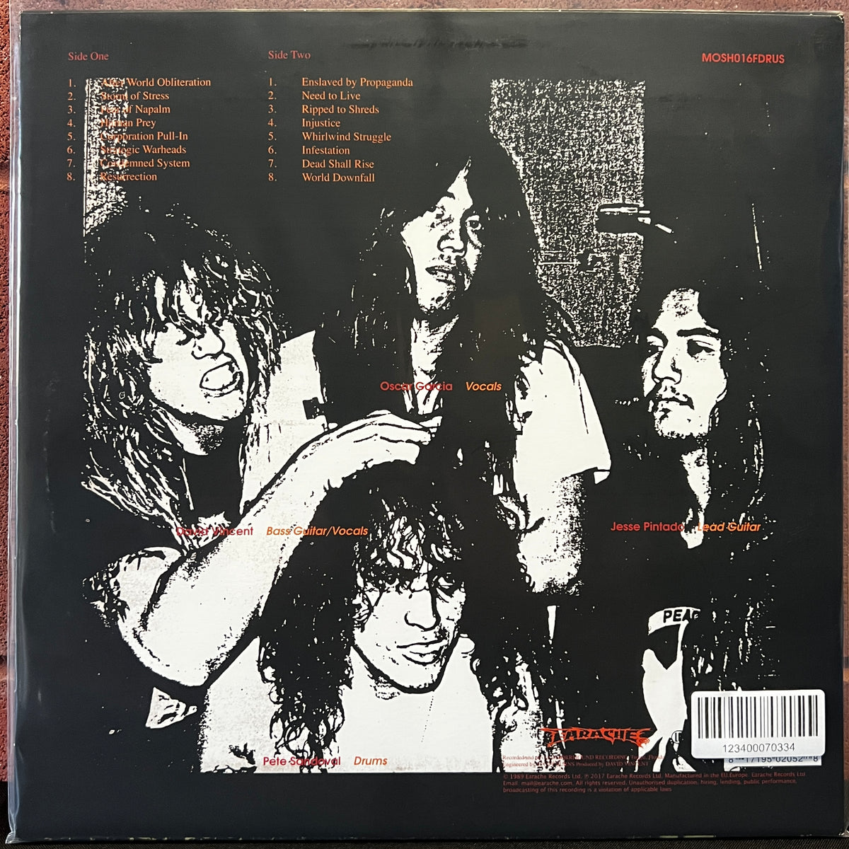 Used Vinyl: Terrorizer ‎"World Downfall" LP (2017 Press)