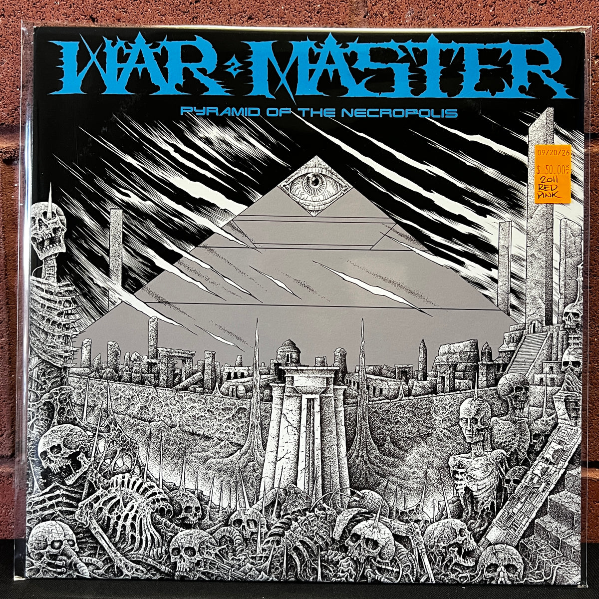 Used Vinyl: War Master "Pyramid Of The Necropolis" LP (2011 Press - Red/Pink Split Vinyl)