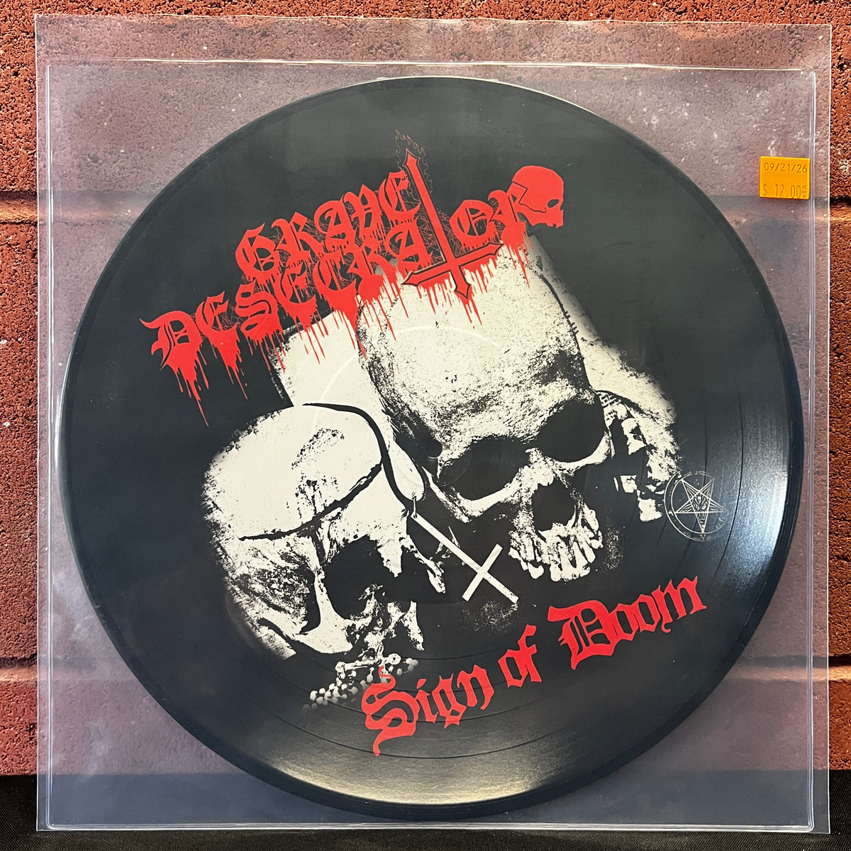 Used Vinyl: Grave Desecrator ‎"Sign Of Doom" LP (2016 Press - Picture Disc)