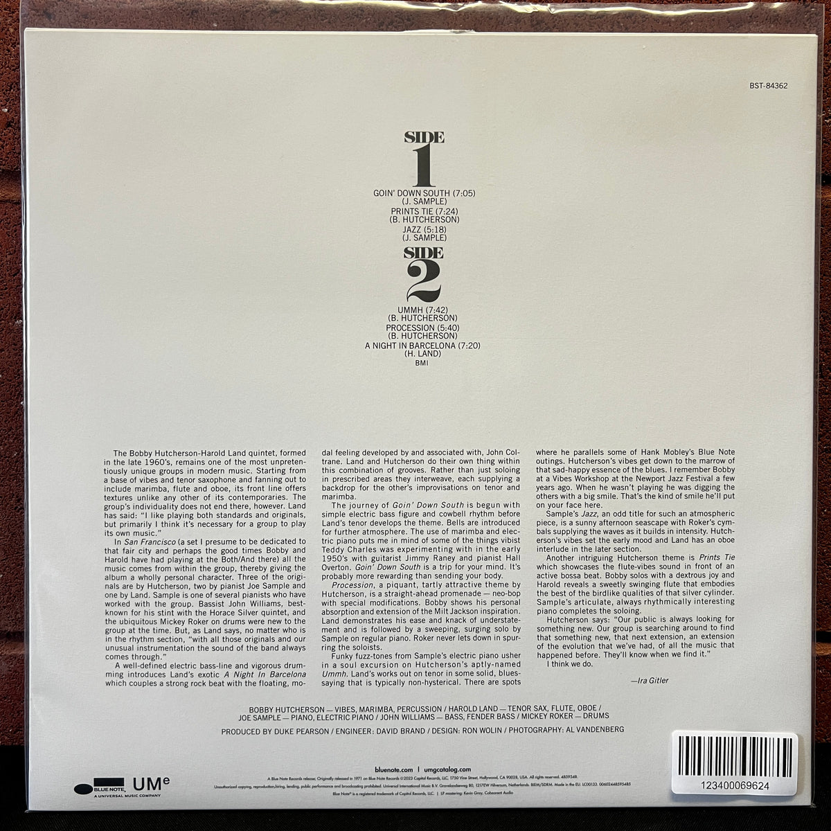 Used Vinyl: Bobby Hutcherson "San Francisco" LP (2023 Reissue, 180 Gram)