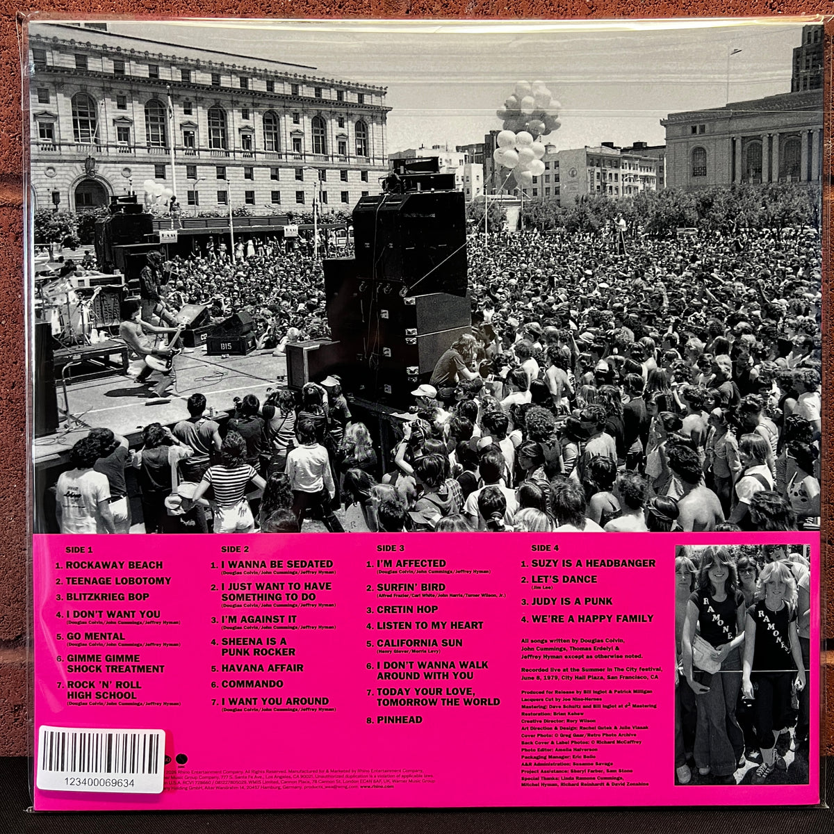 Used Vinyl: Ramones "Summer in the City - Live in San Francisco, 1979" 2xLP (Pink vinyl)