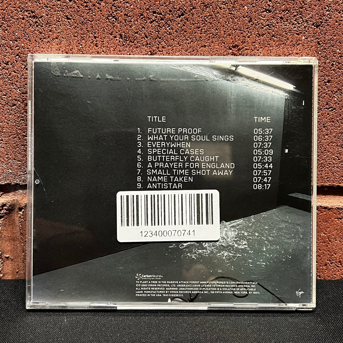 Used CD: Massive Attack "100th Window" CD