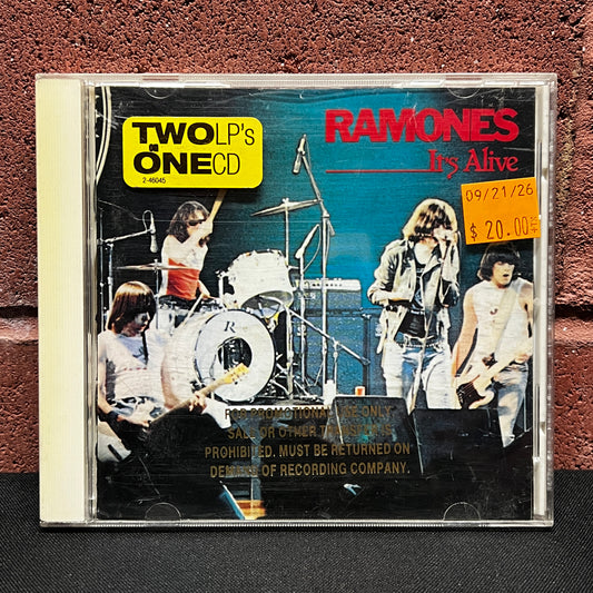 Used CD: Ramones "It's Alive" CD (1995 Promo Press)