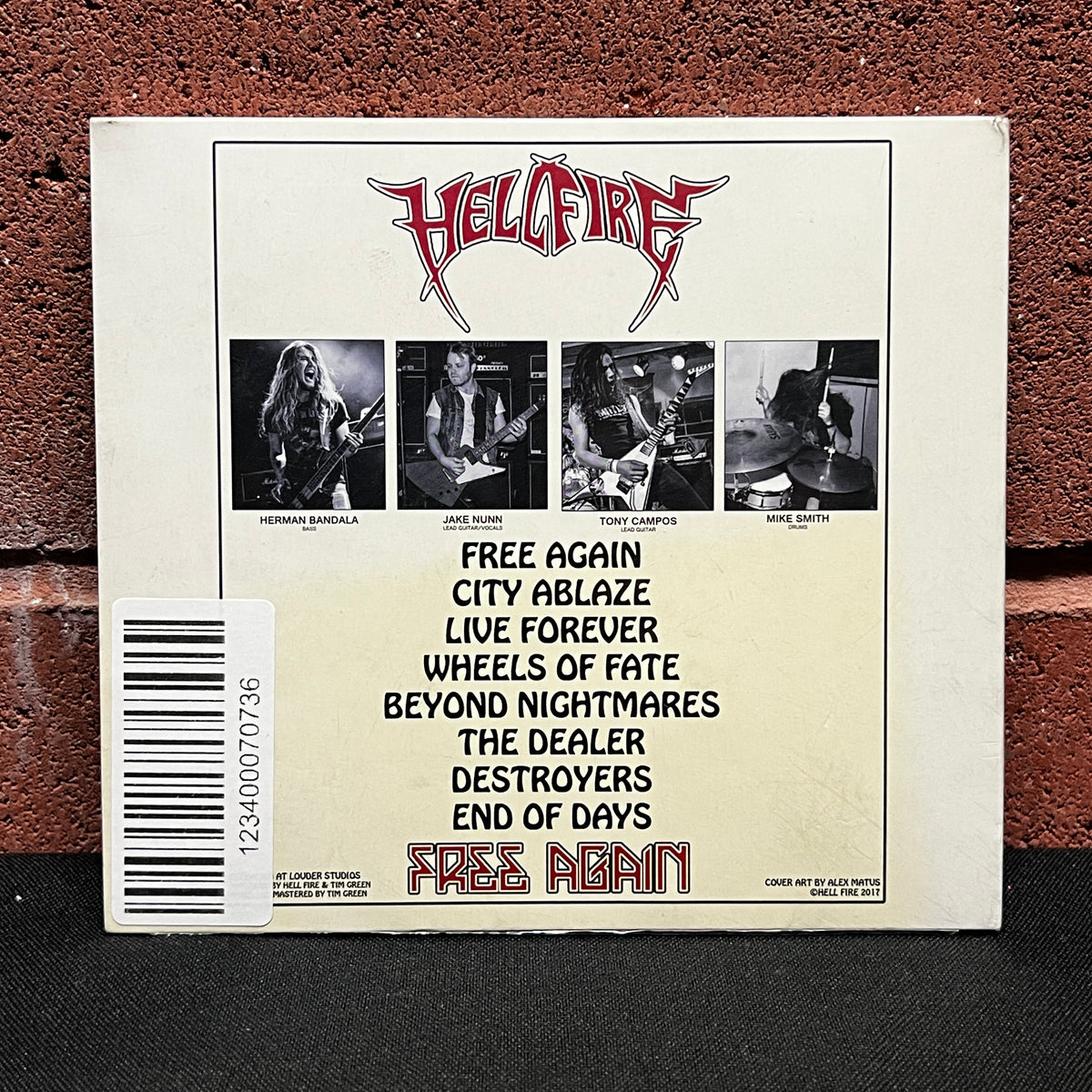 Used CD: Hell Fire "Free Again" CD (Sealed!)