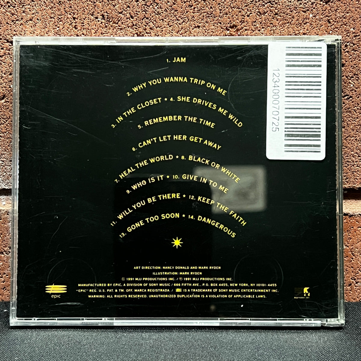 Used CD: Michael Jackson "Dangerous" CD