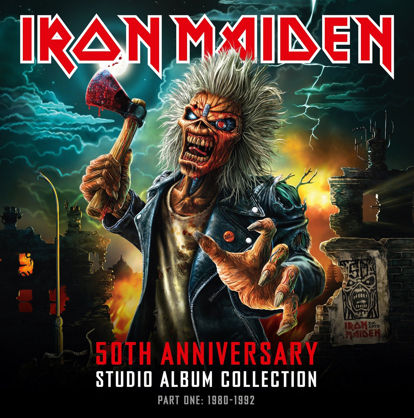PRE-ORDER: Iron Maiden "50th Anniversary Studio Album Collection, Part One: 1980-1992" 10xLP (Color Vinyl Edition)