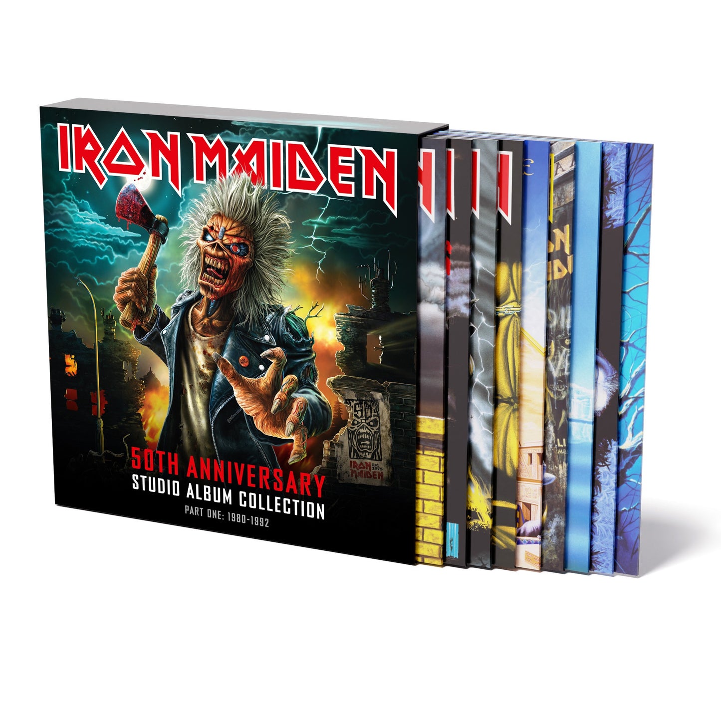 PRE-ORDER: Iron Maiden "50th Anniversary Studio Album Collection, Part One: 1980-1992" 10xLP (Color Vinyl Edition)