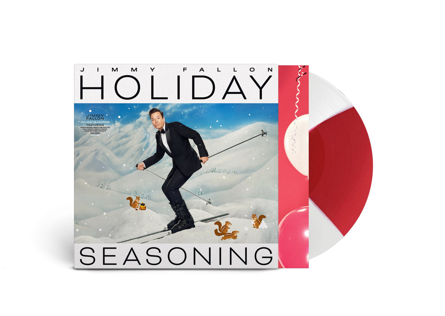 PRE-ORDER: Jimmy Fallon "Holiday Seasoning" LP (Peppermint Swirl Vinyl)