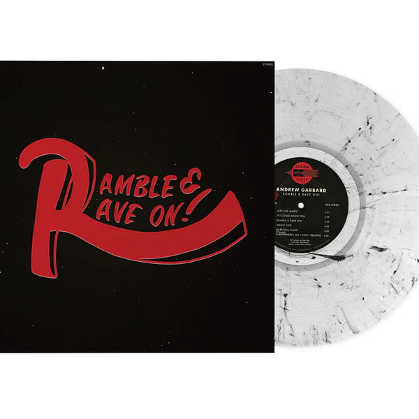 Andrew Gabbard "Ramble & Rave On!" LP (Clear With Black Swirl Vinyl)