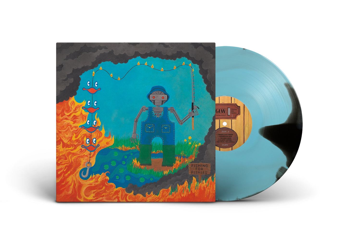 King Gizzard & The Lizard Wizard "Fishing For Fishies" LP (Oil Spill Edition Color Vinyl)