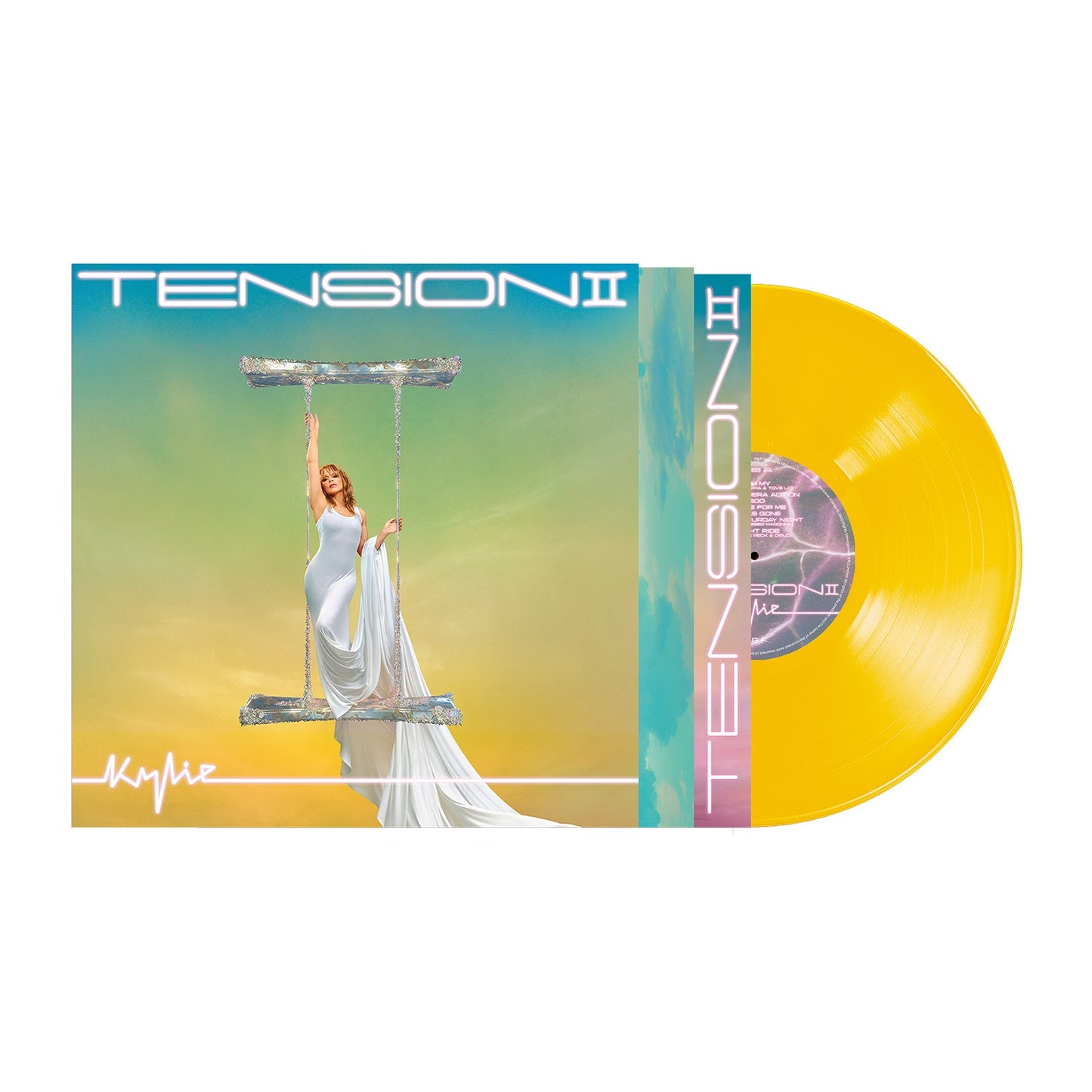 Kylie Minogue "Tension II" LP (Yellow Vinyl)