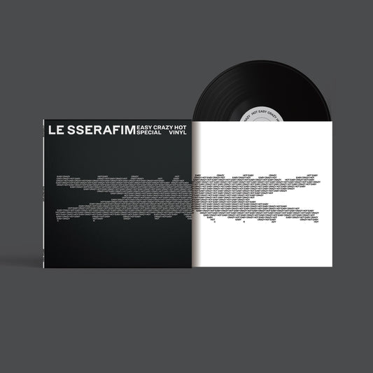 LE SSERAFIM "'EASY-CRAZY-HOT' SPECIAL VINYL" LP (Carbon Black Vinyl)