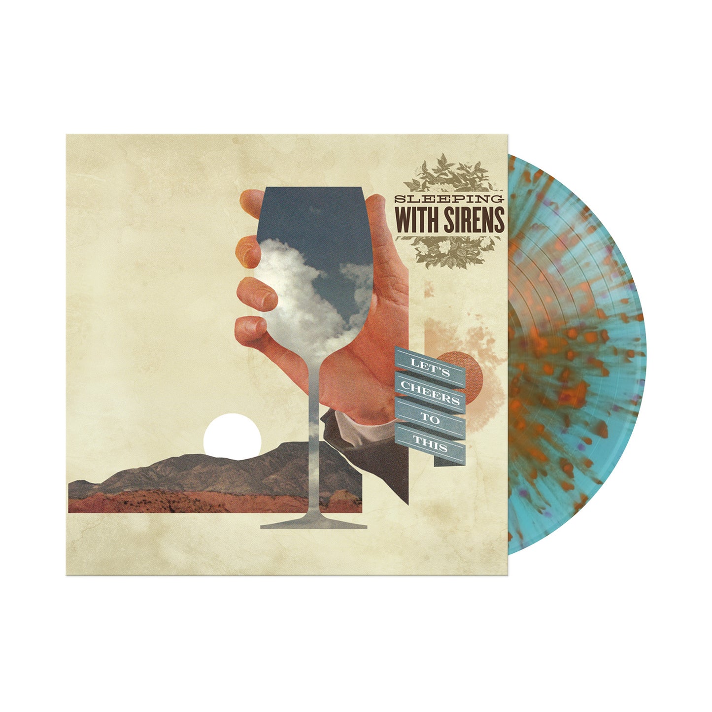 Sleeping With Sirens "Let's Cheers To This" LP (Blue/Orange Splatter Vinyl)