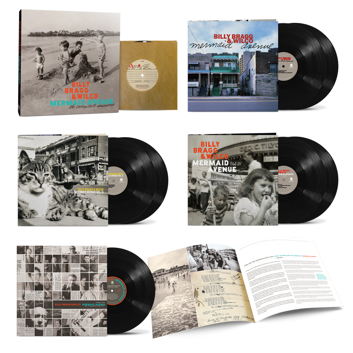 PRE-ORDER: Billy Bragg & Wilco "Mermaid Avenue: The Complete Sessions" 7xLP + 7" Box Set
