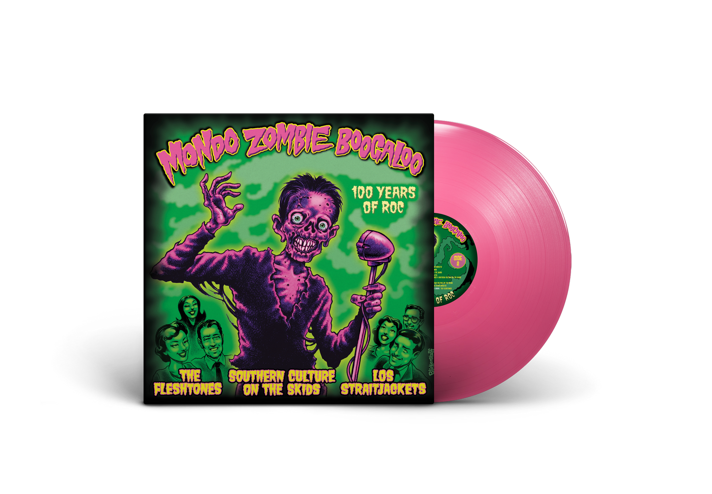 PRE-ORDER: Los Straitjackets, Southern Culture on the Skids, and The Fleshtones "Mondo Zombie Boogaloo" LP (Pink Vinyl)