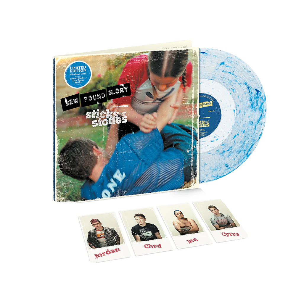 New Found Glory "Sticks And Stones" LP (Whirlpool Vinyl)