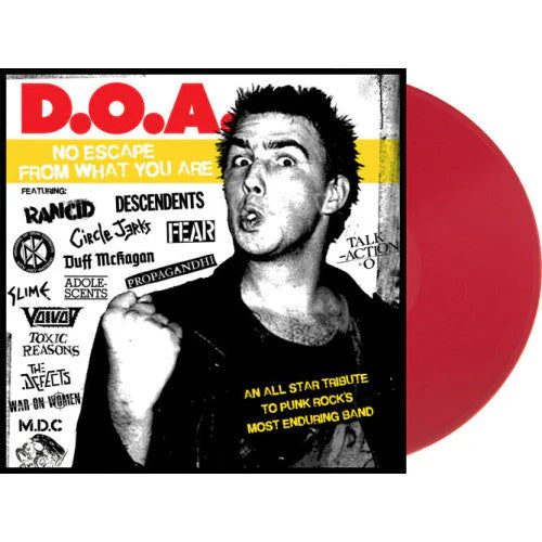 Various Artists "DOA - No Escape From What You Are" LP (Cherry Red Vinyl)