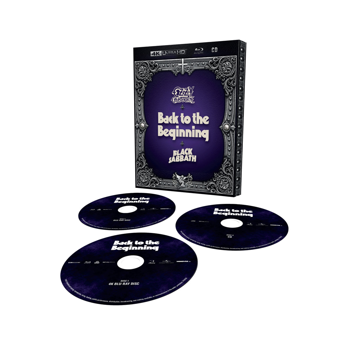 PRE-ORDER: Ozzy Osbourne & Black Sabbath "Back to the Beginning" CD + 2xBlu-ray