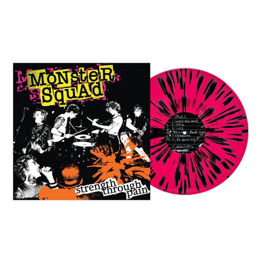 Monster Squad "Strength Through Pain" LP + Flexi (Hot Pink w/ Black Splatter)