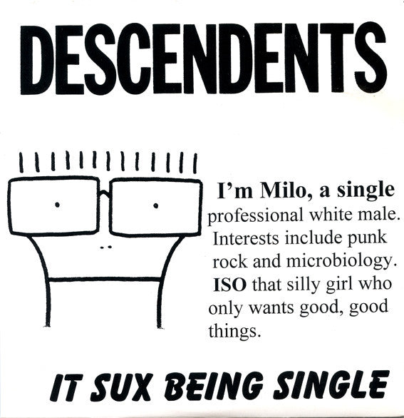 Used Vinyl: The Descendents "It Sux Being Single" 7" (2025 White Vinyl Press)