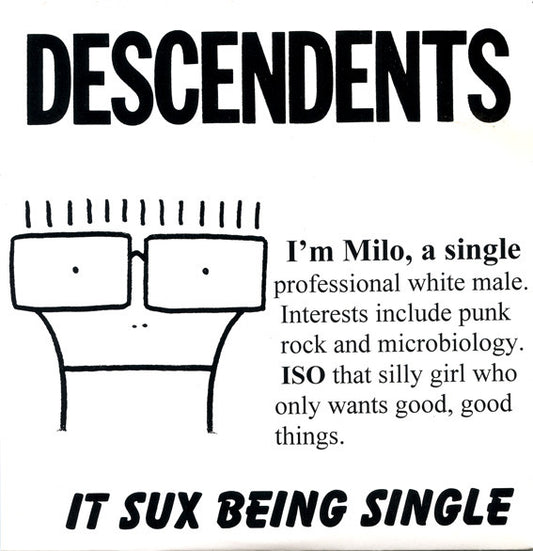 Used Vinyl: The Descendents "It Sux Being Single" 7" (2025 White Vinyl Press)