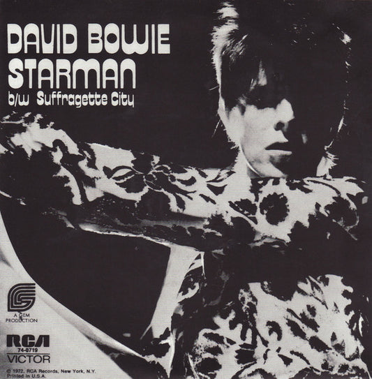 Used Vinyl:  David Bowie ”Starman/Suffragette City” 7" (2025 Press)
