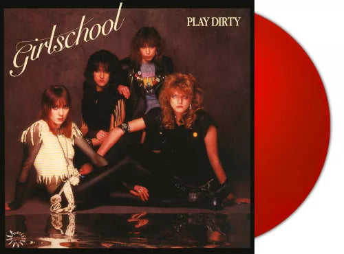 Girlschool "Play Dirty" LP (Red Vinyl)