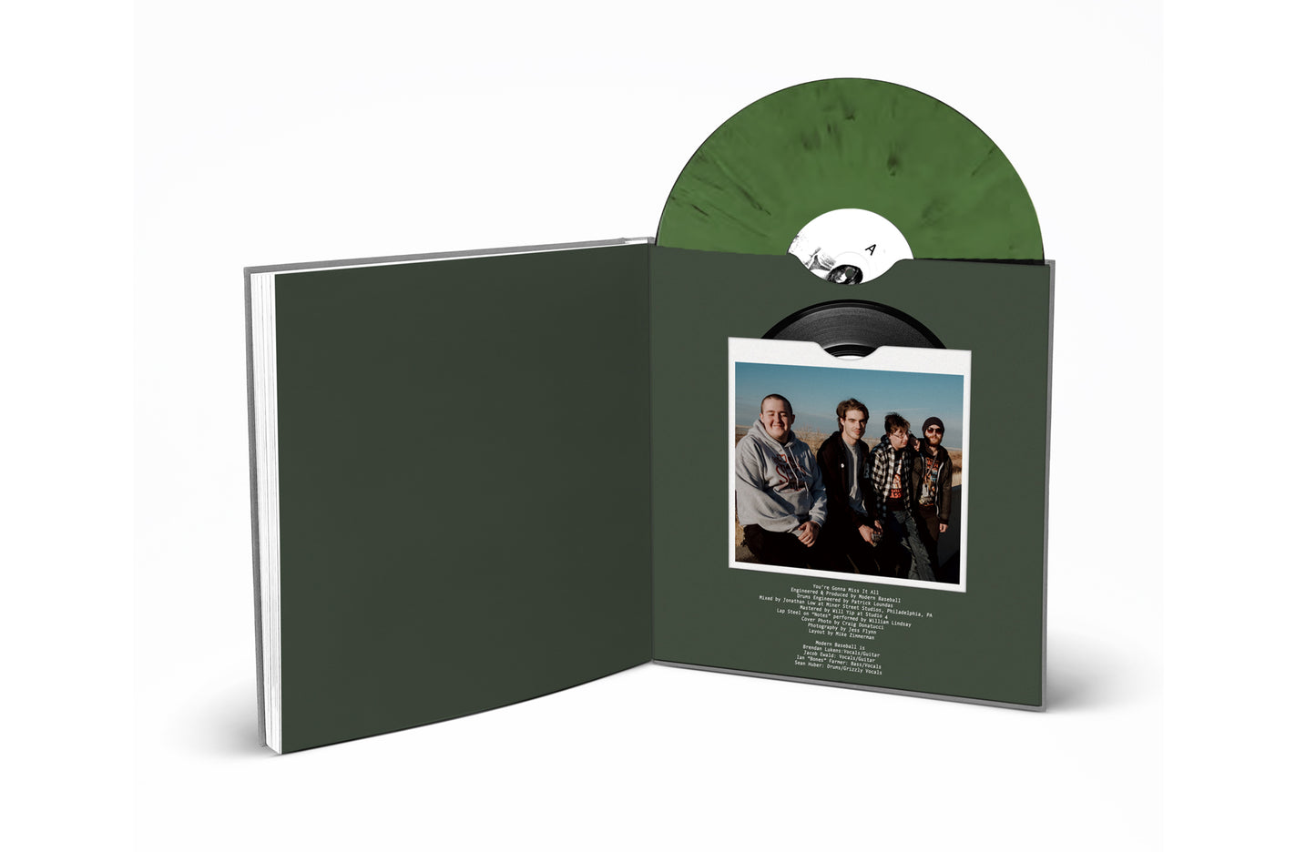 Modern Baseball "You’re Gonna Miss It All" LP + 7" (Green Deluxe Anniversary Edition Color Vinyl)