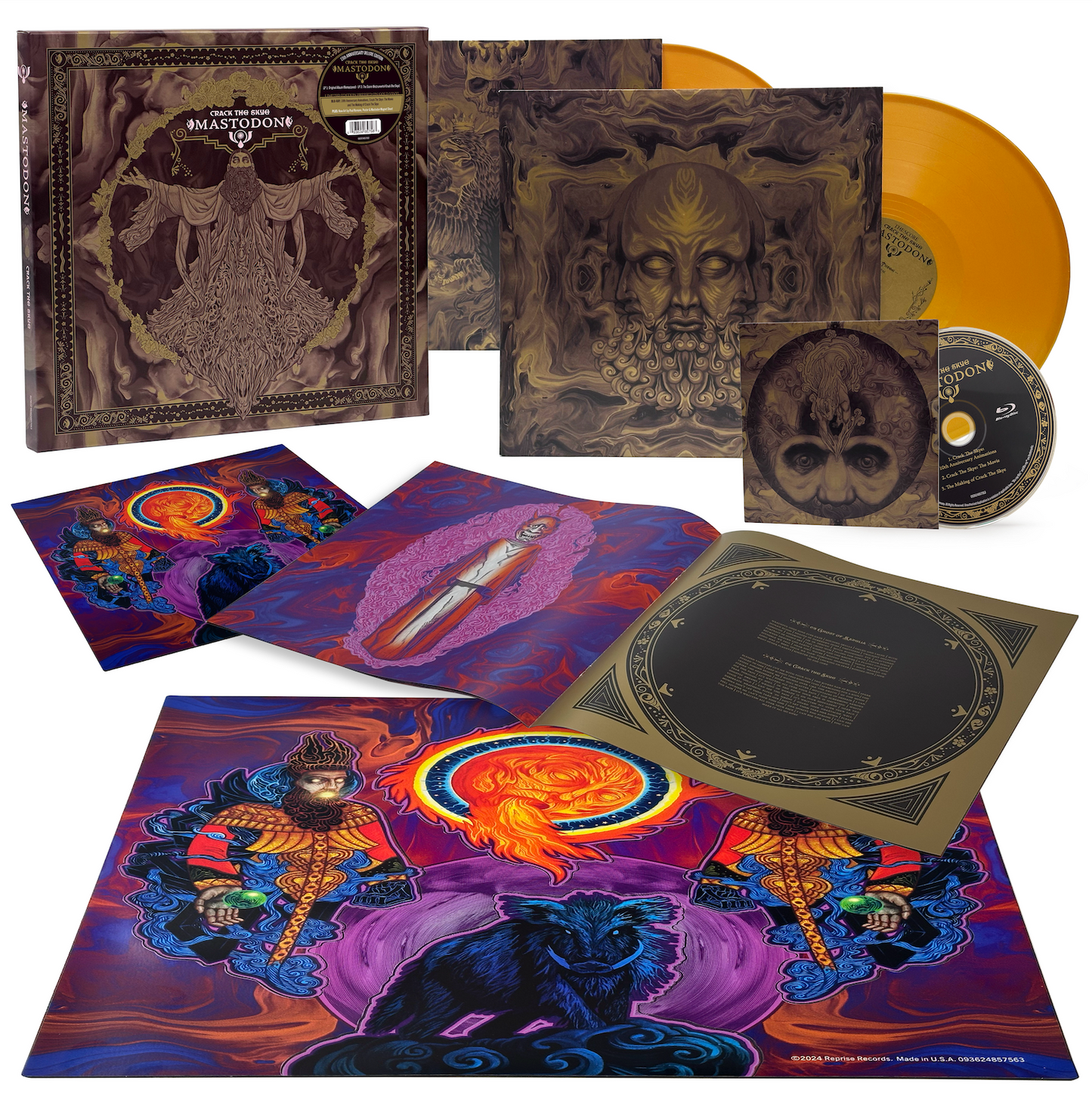 Mastodon "Crack the Skye" 2xLP Box Set (Deluxe Edition, Gold Vinyl)