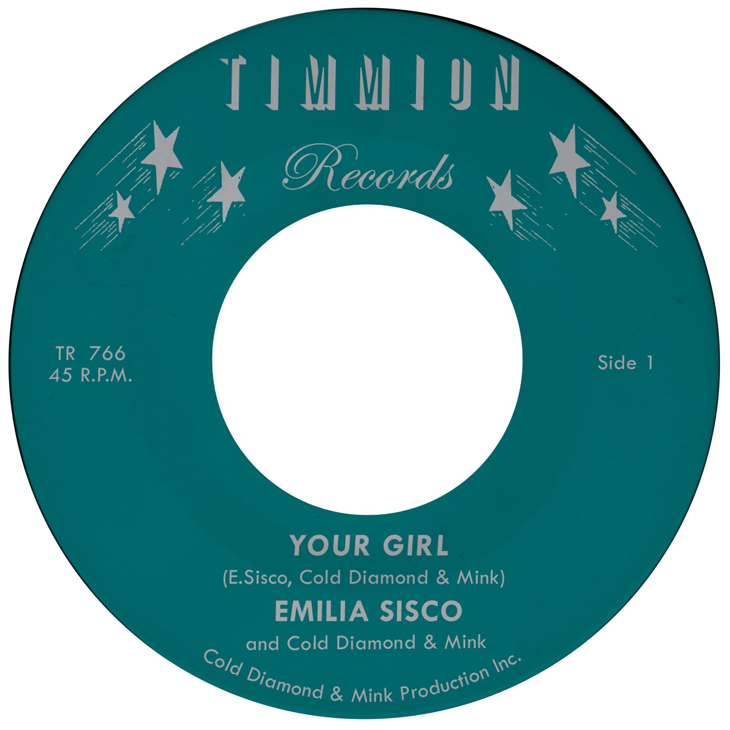 PRE-ORDER: Emilia Sisco & Cold Diamond & Mink "Your Girl" 7" (transparent vinyl)