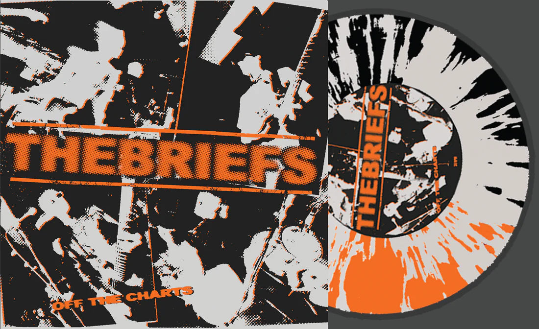 The Briefs "Off The Charts" LP (Silver Vinyl, Orange & Black Splatter)