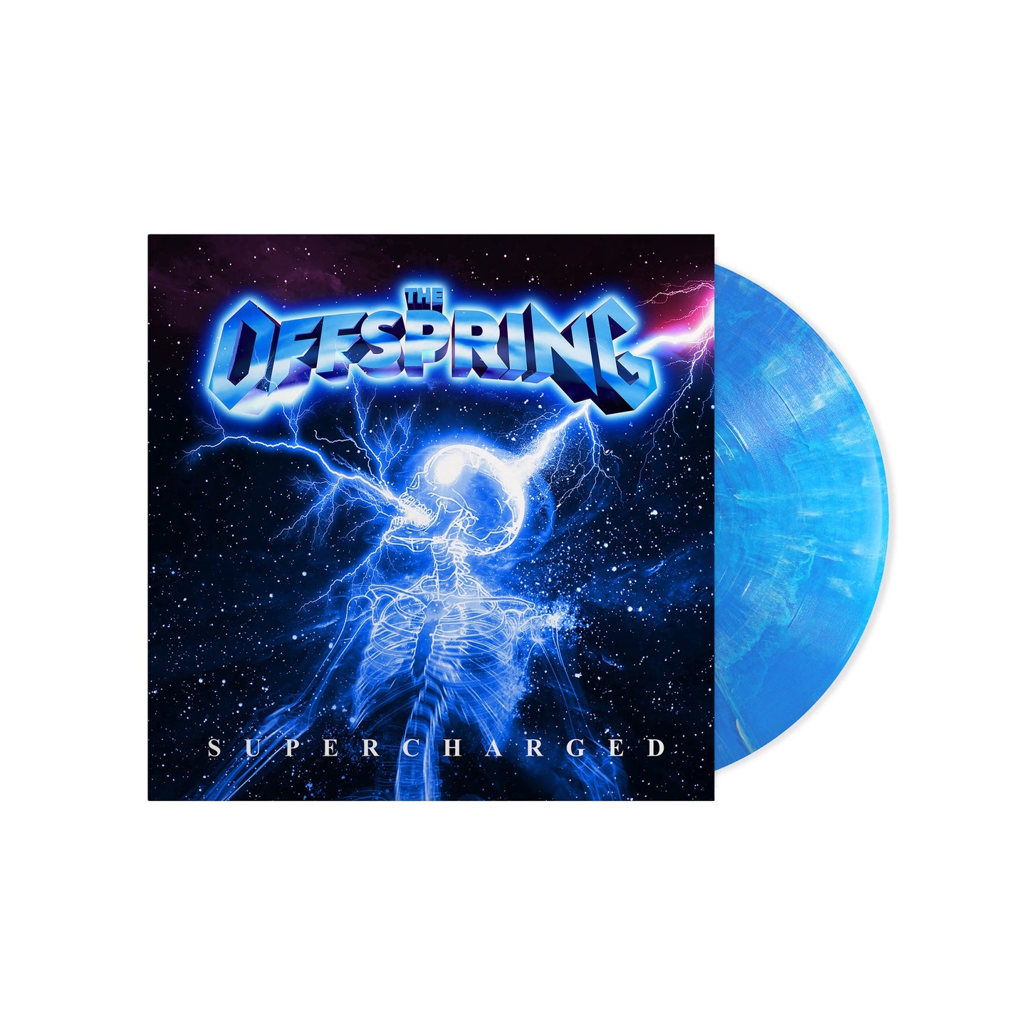 The Offspring "SUPERCHARGED" LP (Blue Marble Vinyl)