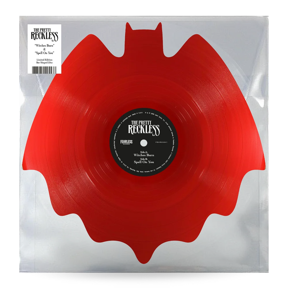 PRE-ORDER: The Pretty Reckless "Witches Burn / Spell on You" 7" Single (Bat-Shaped/Blood Red Vinyl)