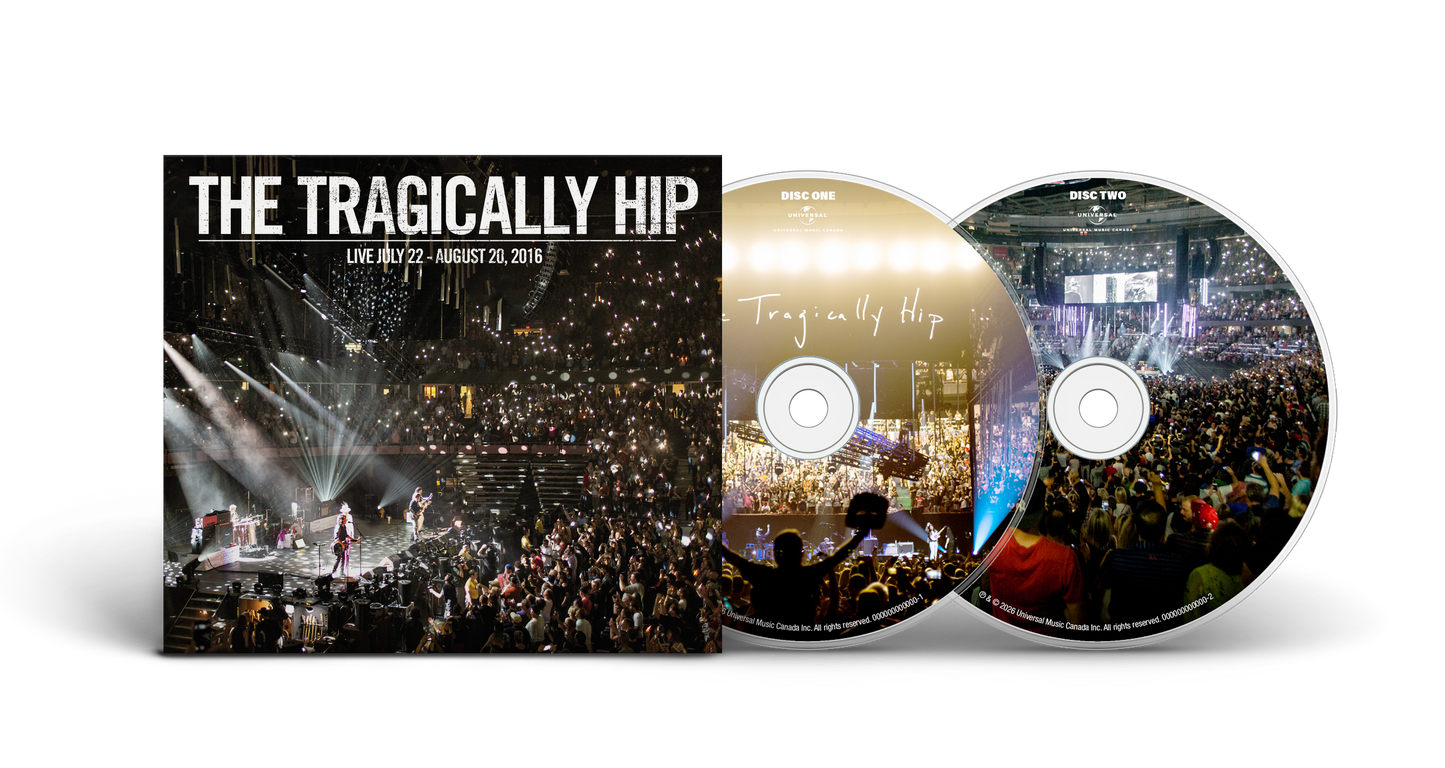 PRE-ORDER: The Tragically Hip "Live July 22 - August 20, 2016" 2xCD