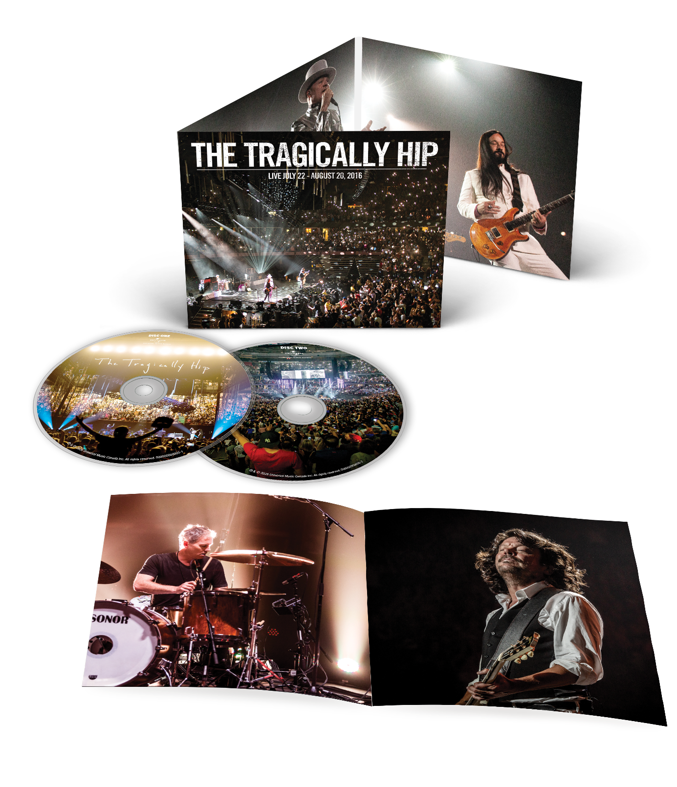 PRE-ORDER: The Tragically Hip "Live July 22 - August 20, 2016" 2xCD