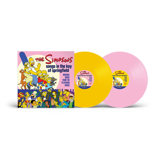 PRE-ORDER: The Simpsons "Songs in the Key of Springfield (Original Music from the TV Series)" 2xLP (Canary Yellow/Baby Pink Vinyl)