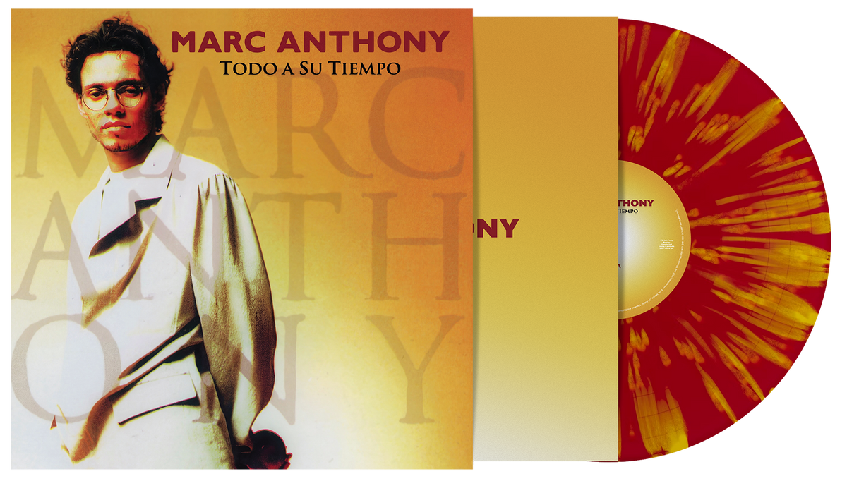 PRE-ORDER: Marc Anthony "Todo A Su Tiempo" LP (Red Sunburst Splatter Vinyl)