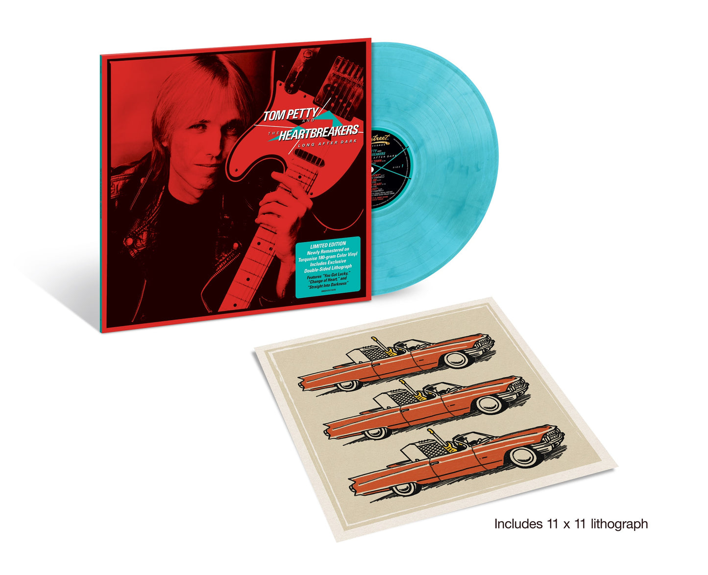 Tom Petty And The Heartbreakers "Long After Dark" LP (Deluxe Edition, Turquoise Color Vinyl)