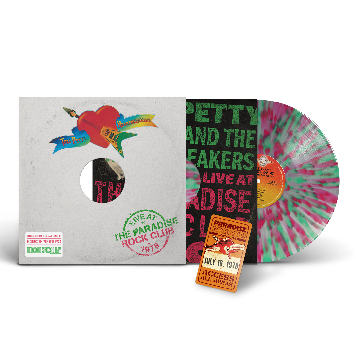 Tom Petty & The Heartbreakers "July 16, 1978 - Paradise Theater, Boston, MA" LP (180g Pink & Green Translucent Vinyl) (RSD 2026)