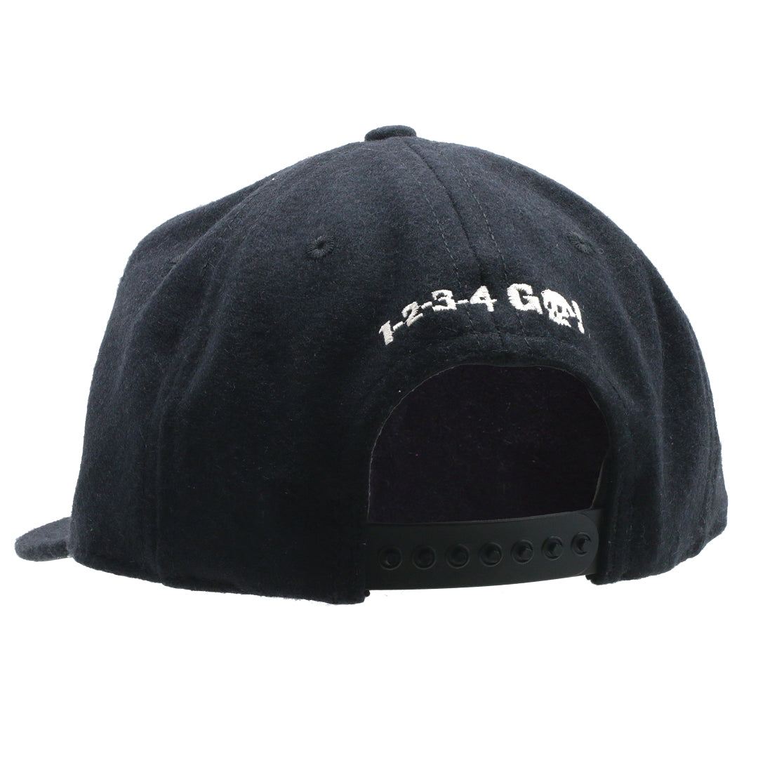 1-2-3-4 Go! Logo Black Wool Cap