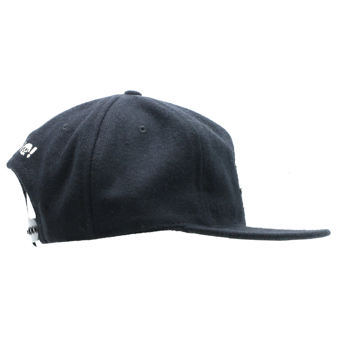 1-2-3-4 Go! Logo Black Wool Cap