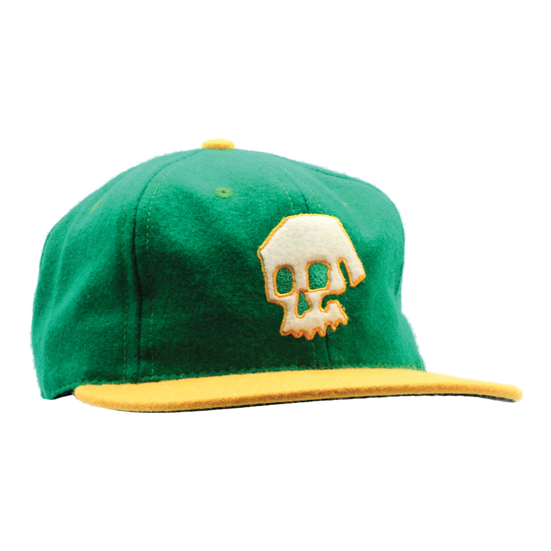 1-2-3-4 Go! Logo Green & Gold (Oakland Pride) Wool Cap