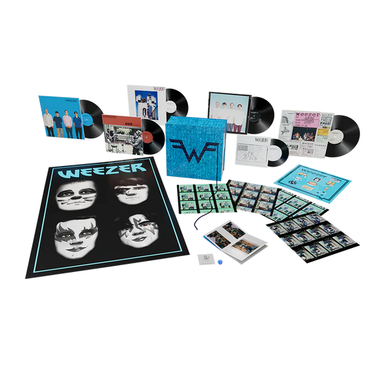 DAMAGED: Weezer "S/T (The Blue Album) 30th Anniversary" Super Deluxe Box Set (4xLP, 10" single, 7"single)