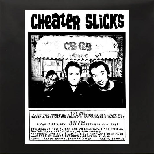 Cheater Slicks "Live At CBGB's 02.28.92" LP (Purple Vinyl)