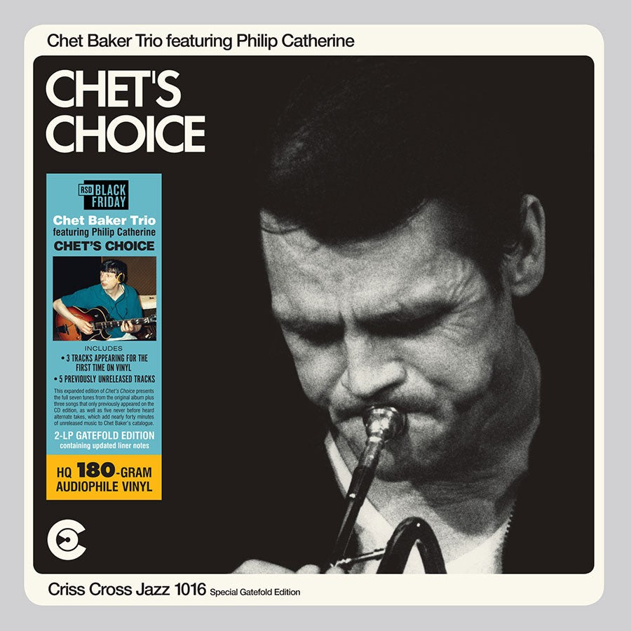 BLACK FRIDAY 2023: Chet Baker Trio ”Chet's Choice” 2xLP