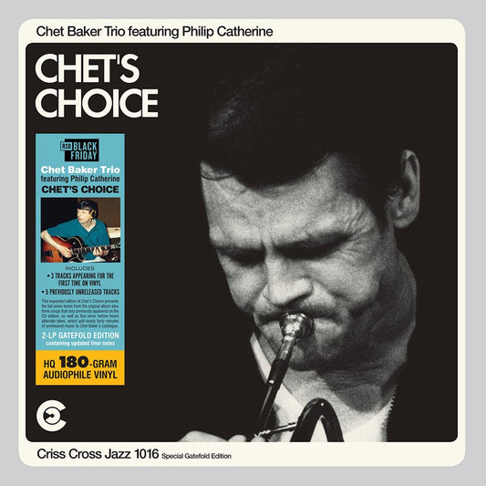 BLACK FRIDAY 2023: Chet Baker Trio ”Chet's Choice” 2xLP