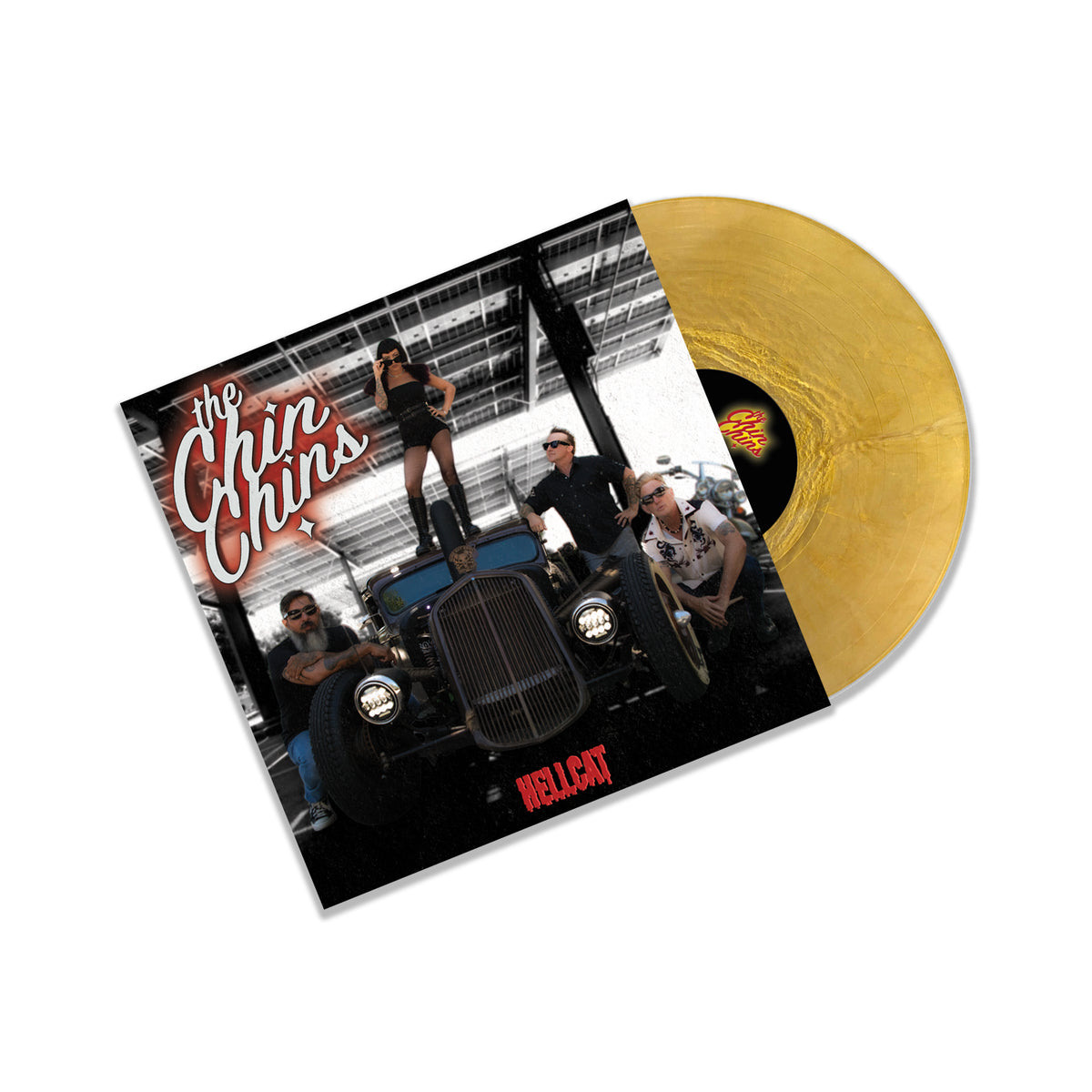 PRE-ORDER: The Chin Chins "Hellcat" LP (Metallic Gold Vinyl)