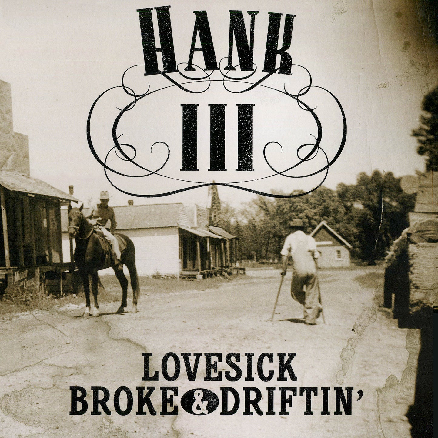 Hank III "Lovesick, Broke, and Driftin'" LP (Ghostly Colored)