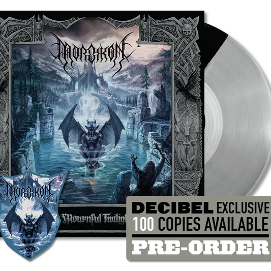 Morbikon "Ov Mournful Twilight" LP (Silver/Black Split Vinyl)