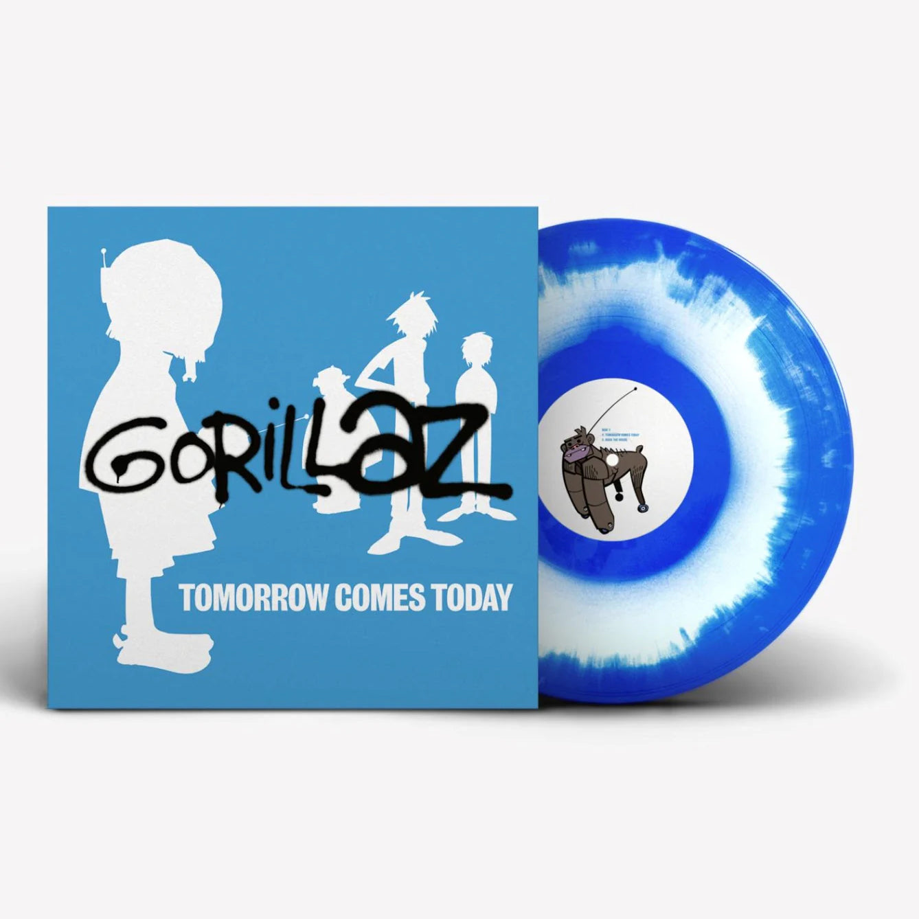 Gorillaz "Tomorrow Comes Today" EP (Blue/White Color-in-Color Vinyl)